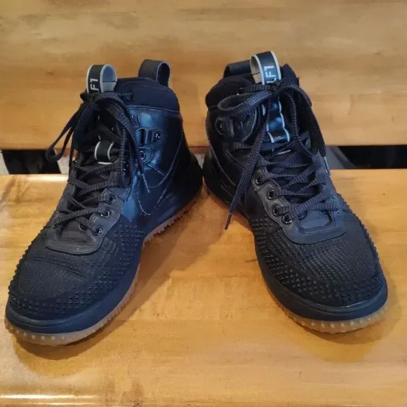 Nike Lunar Force 1 Duckboot black gum sole size 9.5